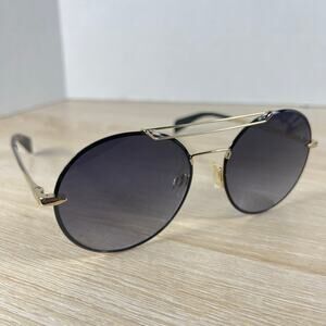 Rag & Bone RNB1011/S RHL 9O Sunglasses Round Oversized 59-17-145 Black Gold